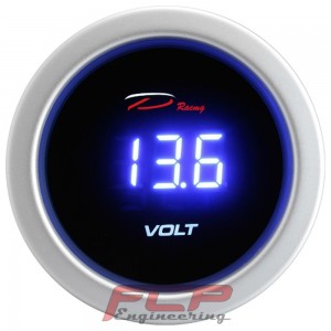 Depo Racing digital battery voltage gauge 52mm D-BL5291B